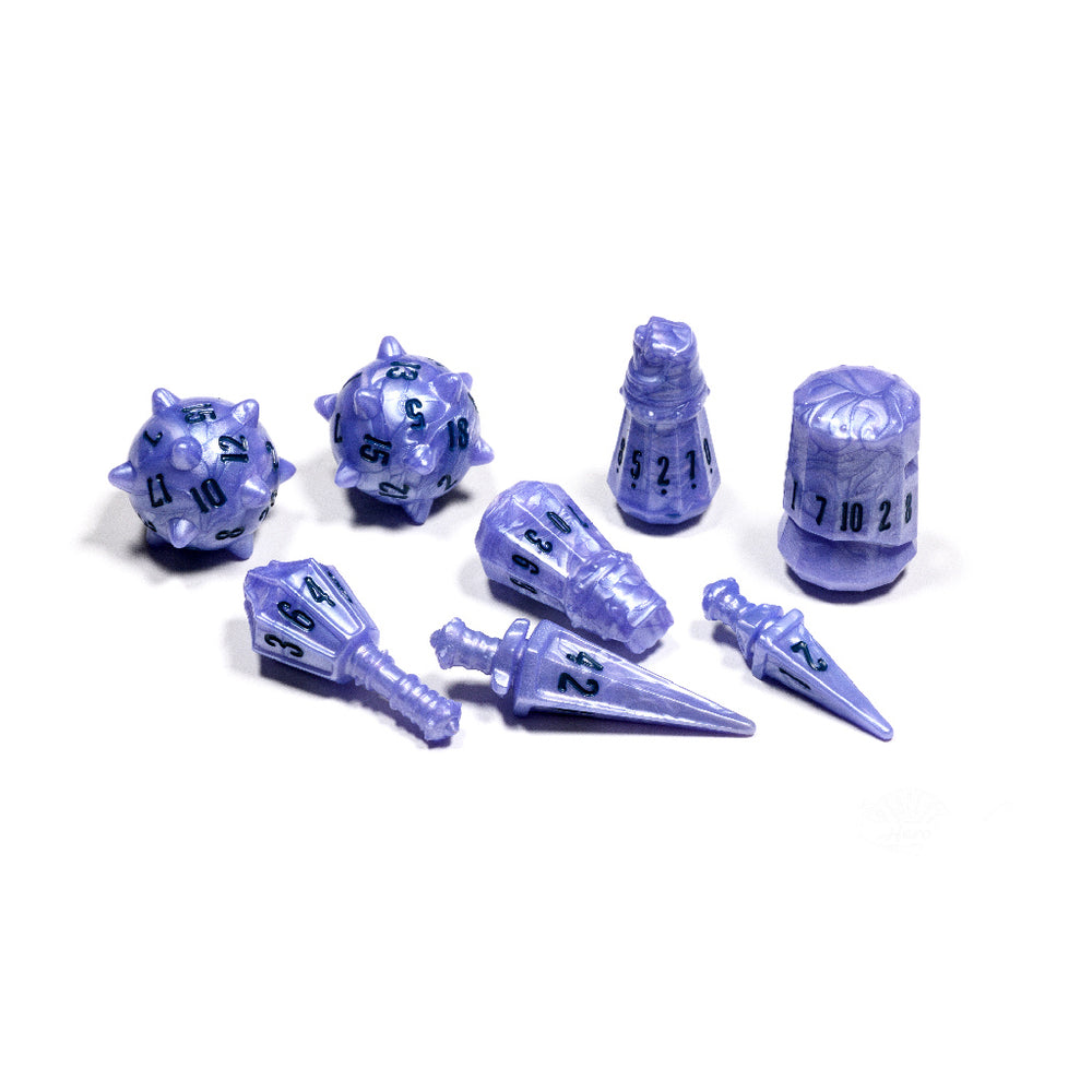 Dice Polyhero Warrior:  Poly 8 Set