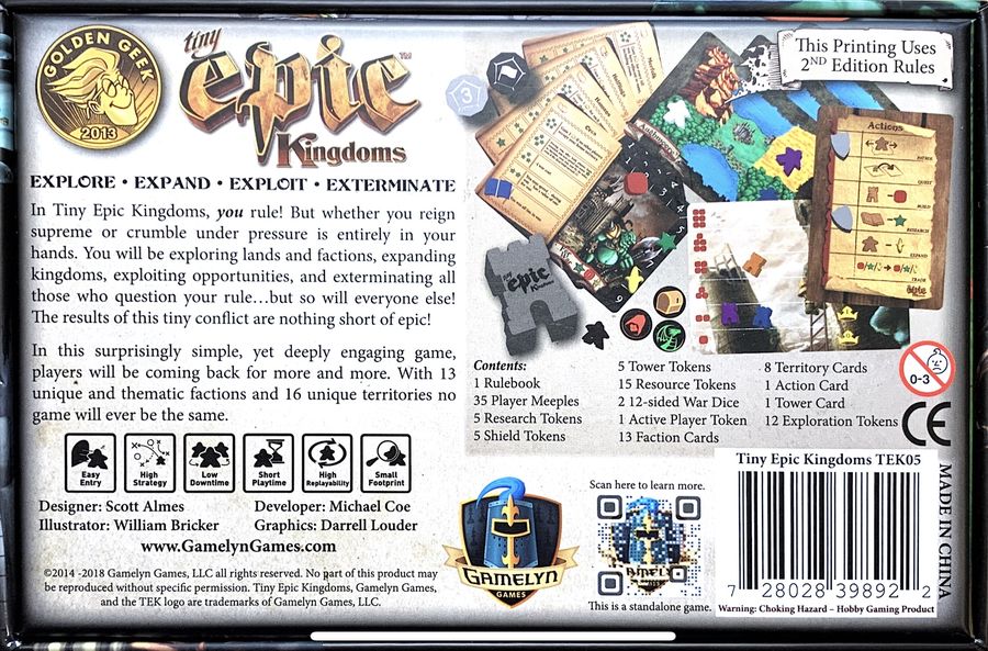 Tiny Epic Kingdoms 2nd Edition