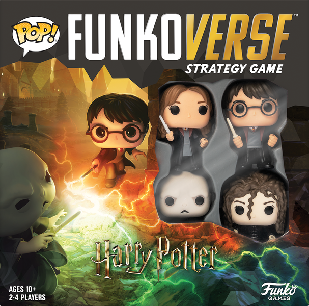 POP! Funkoverse Game: Harry Potter 100 - Harry Potter, Hermione Granger, Bellatrix Lestrange, and You-Know-Who