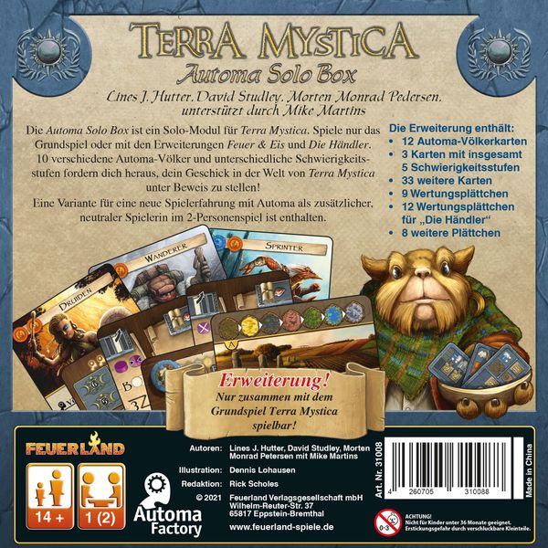 Terra Mystica: Automa Solo Box