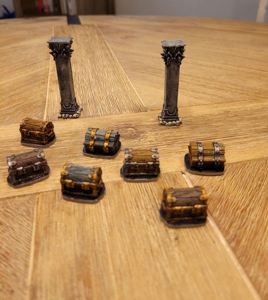 Massive Darkness 2: Accessories - 3D Chests & Pillars