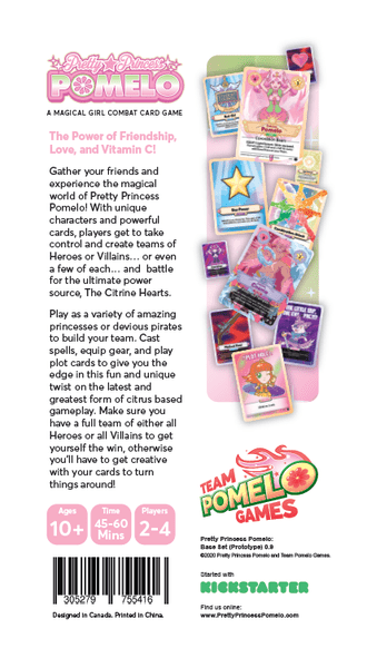 Pretty Princess Pomelo: A Magical Girl Combat Card Game