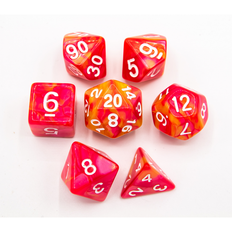 Dice Critical Hit: Poly 7 Set Fusion