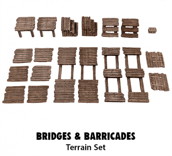 Terrain Monster Scenery: Bridges and Barricades
