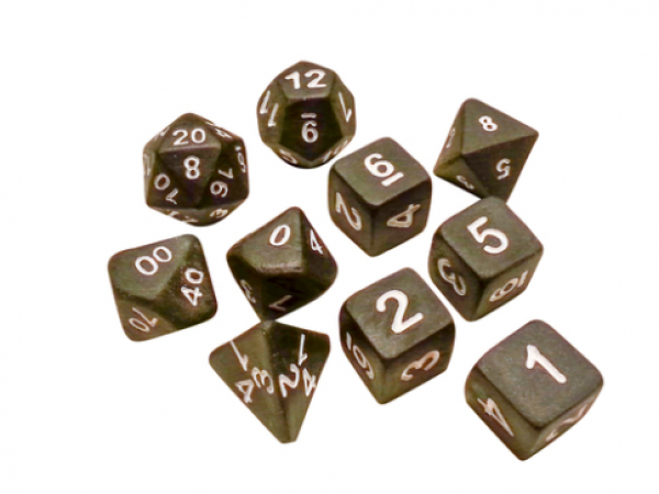 Dice CritHit Ceramic: Extended Poly 10 set