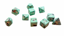 Dice CritHit Ceramic: Extended Poly 10 set