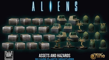 Aliens Boardgame: Assets & Hazards (Facehuggers, Eggs, Crates, Computers & Sentry Guns)