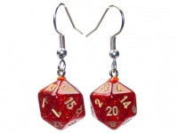 Earrings Chessex: Mini d20 Pair