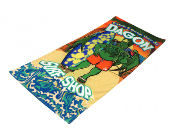 Plush Cthulhu: Dagon Surf Shop Beach Towel