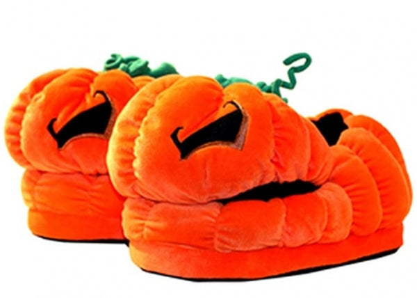 Plush Toy Vault: Slippers - Jack O'Lantern