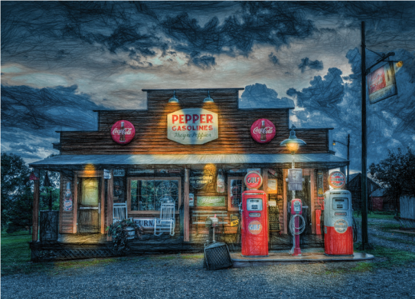 Puzzle Mchezo: 1000 Piece Country Store at Night
