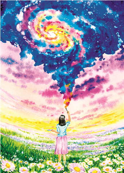Puzzle Mchezo: 1000 Pieces How to Paint A Watercolor Universe