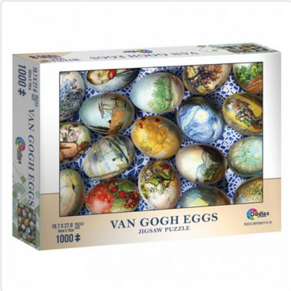 Puzzle Mchezo: 1000 Piece Van Gogh Eggs