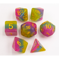 Dice Critical Hit: Poly 7 Set Aurora