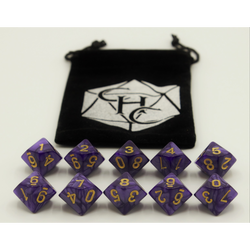 Dice Critical Hit: D10's Marbled
