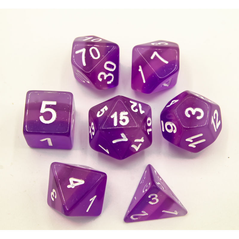 Dice Critical Hit: Poly 7 Set Aurora