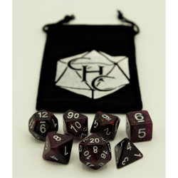 Dice Critical Hit: Poly 7 Set Dark Nebula