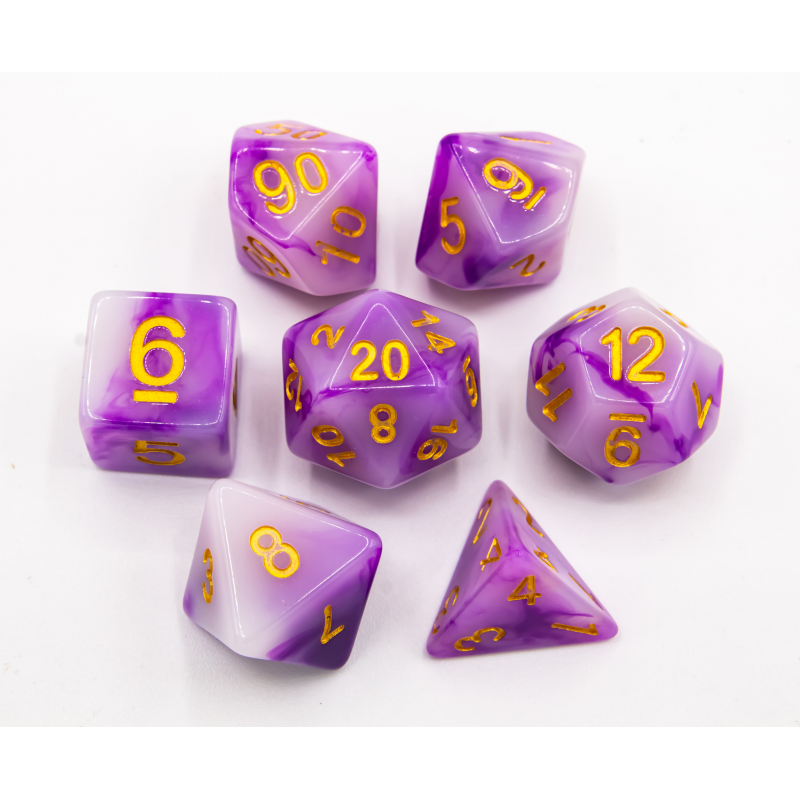 Dice Critical Hit: Poly 7 Set Jade