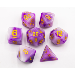 Dice Critical Hit: Poly 7 Set Jade