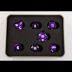 Dice Critical Hit: Poly 7 Set Metal