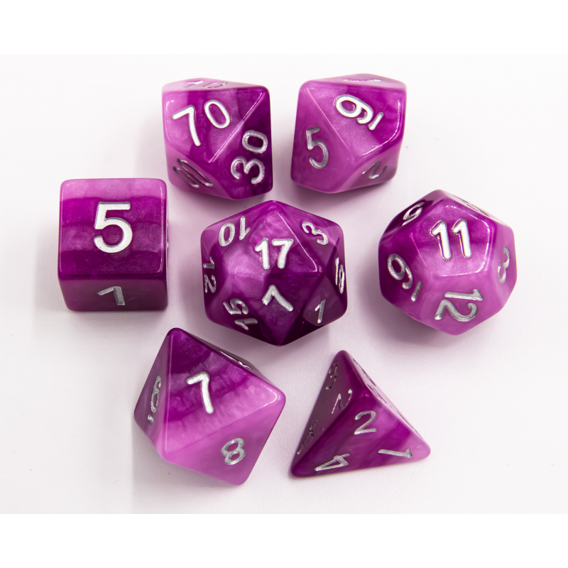 Dice Critical Hit: Poly 7 Set Multi-layer