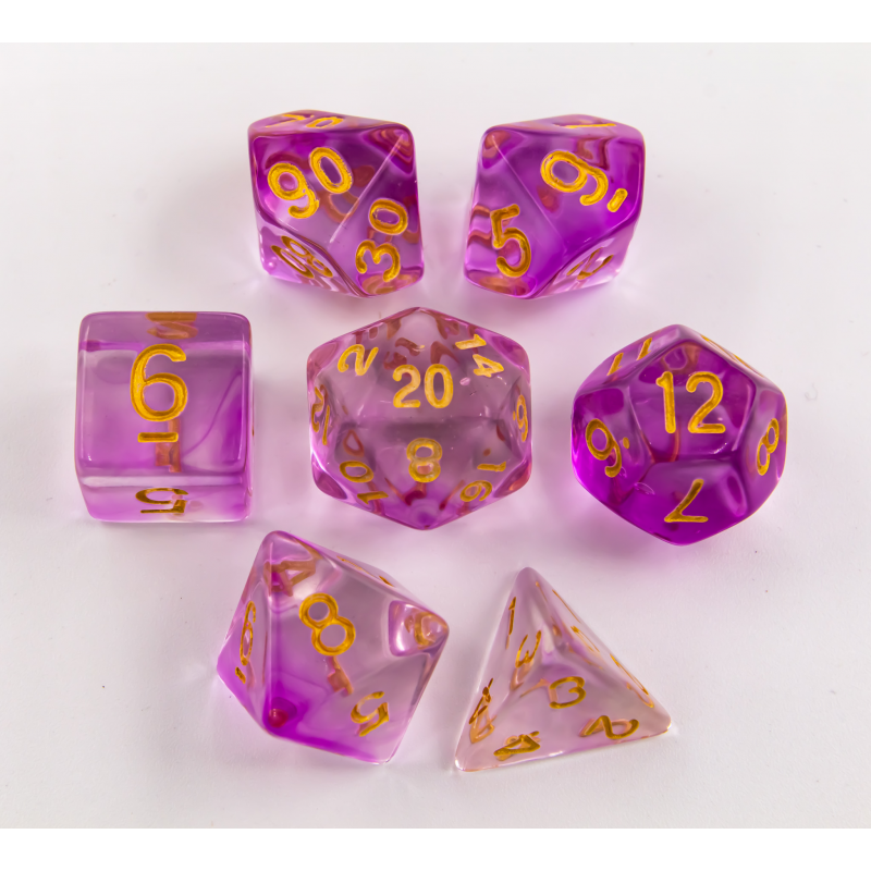 Dice Critical Hit: Poly 7 Set Nebula