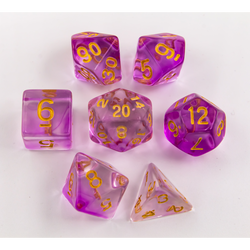 Dice Critical Hit: Poly 7 Set Nebula