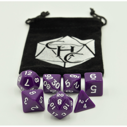 Dice Critical Hit: Poly 7 Set Opaque