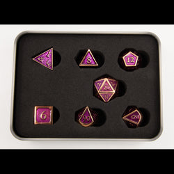 Dice Critical Hit: Poly 7 Set Metal