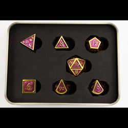 Dice Critical Hit: Poly 7 Set Metal