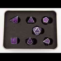 Dice Critical Hit: Poly 7 Set Metal