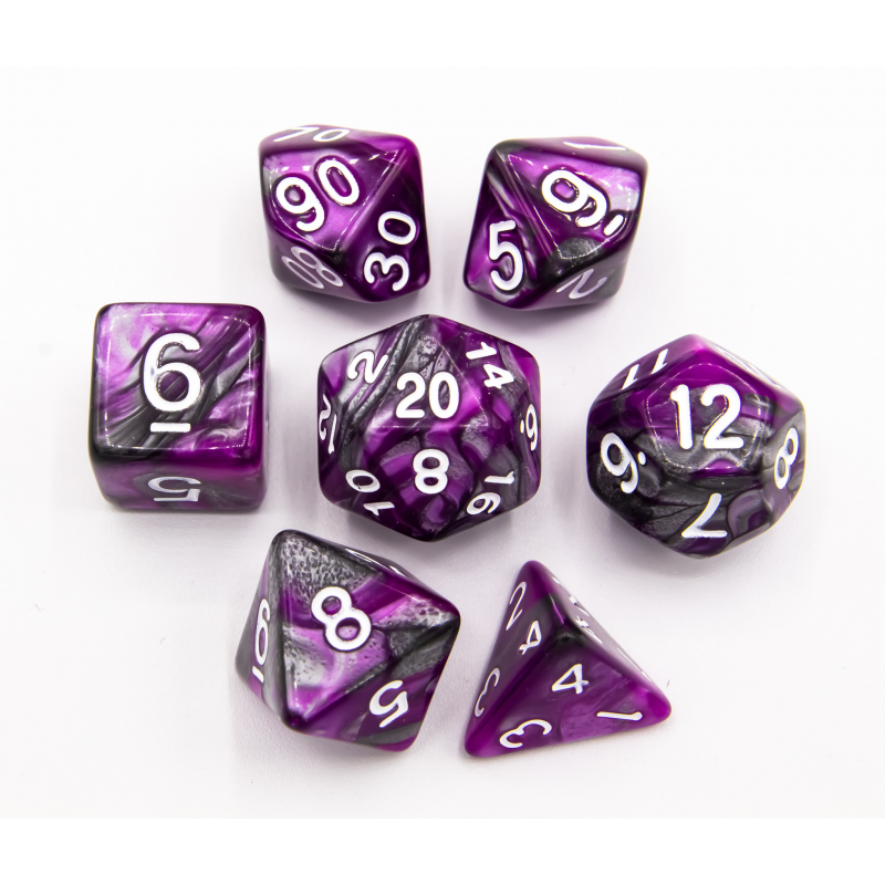 Dice Critical Hit: Poly 7 Set Fusion Steel