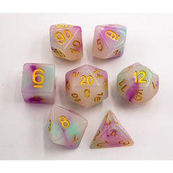 Dice Critical Hit: Poly 7 Set Jade Fusion