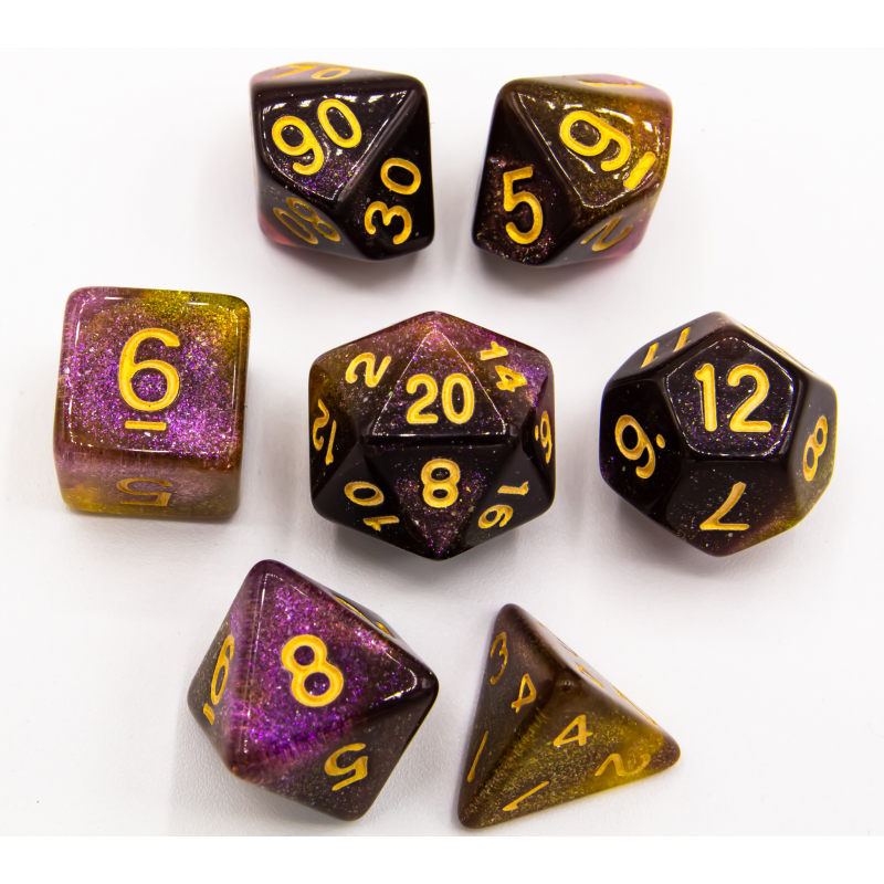 Dice Critical Hit: Poly 7 Set Galaxy