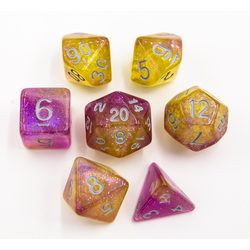 Dice Critical Hit: Poly 7 Set Shimmering Galaxy