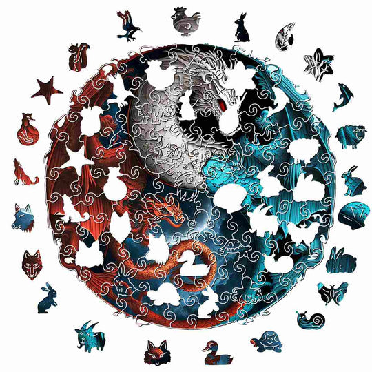 Puzzle Craft-Hub: Dragons Yin Yang