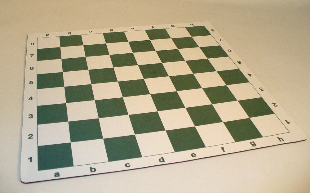 Chess Board Roll-Up MousePad Green
