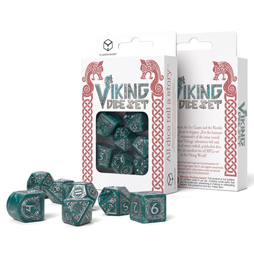 Dice Q-Workshop: Poly 7 Set Viking