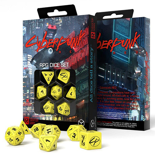 Dice Cyberpunk RED: Poly 7-Set