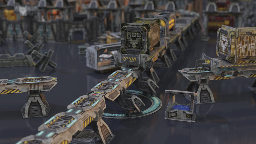 Terrain TinkerTurf SF: MagLev Rail Starter - Neutral Theme