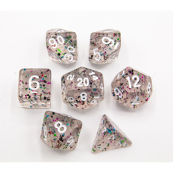 Dice Critical Hit: Poly 7 Set Glitter