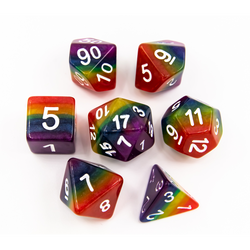 Dice Critical Hit: Poly 7 Set Multi-layer