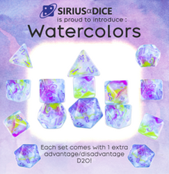 Dice Sirius: Poly 7 Set Swirl