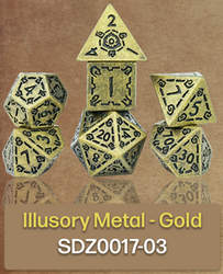 Dice Sirius: Poly 7 set Illusory Metal