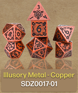 Dice Sirius: Poly 7 set Illusory Metal