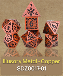 Dice Sirius: Poly 7 set Illusory Metal