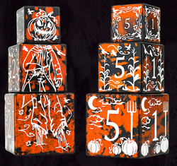 Dice Sirius Stackable Set: Engraved Aluminum