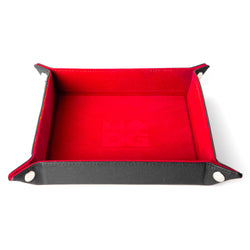 Dice Tray Fanroll: Fold Up Velvet w/Leather Backing