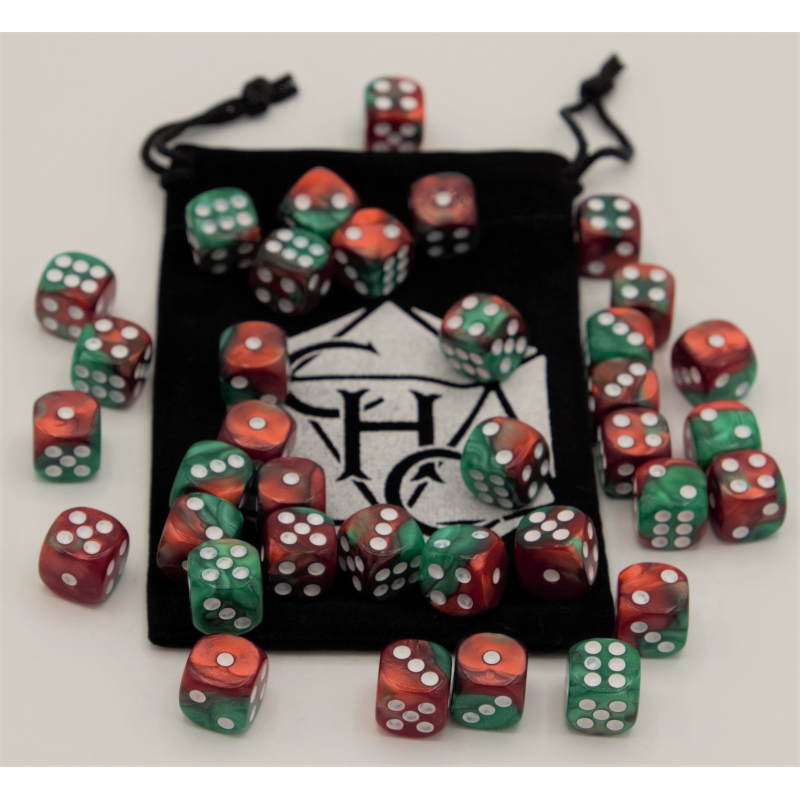 Dice Critical Hit: D06 12mm set of 36 Fusion