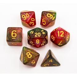 Dice Critical Hit: Poly 7 Set Shimmering Galaxy